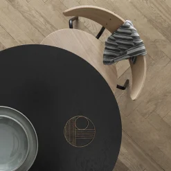 Chaise empilable bois et métal Herman Noir - Ferm Living