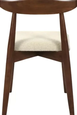Chaise en acacia et lin Mandela - Pomax