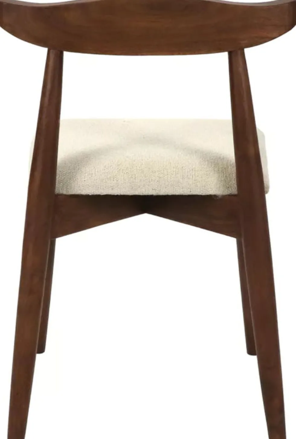 Chaise en acacia et lin Mandela - Pomax
