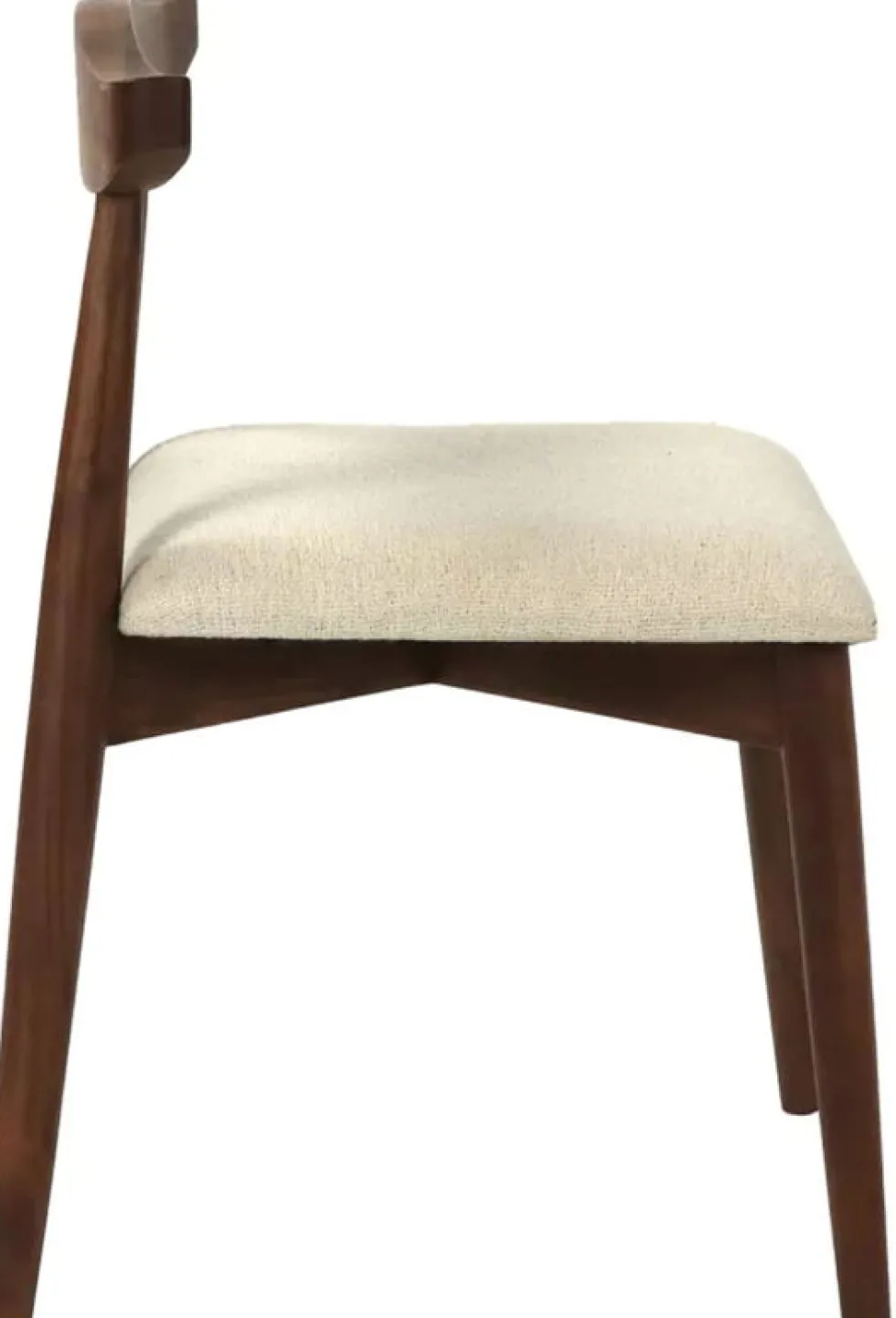 Chaise en acacia et lin Mandela - Pomax