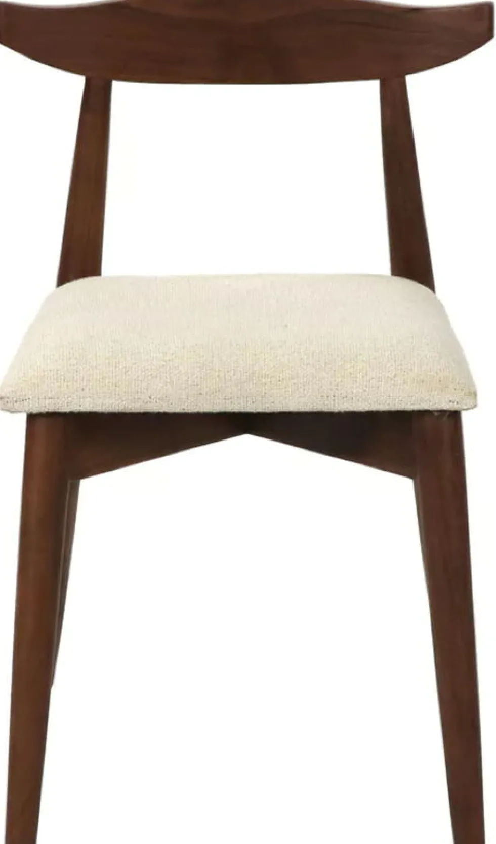 Chaise en acacia et lin Mandela - Pomax