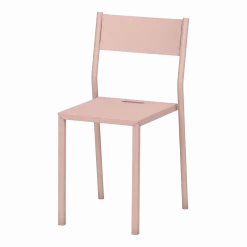 Chaise en acier baby pink Take - Matière Grise