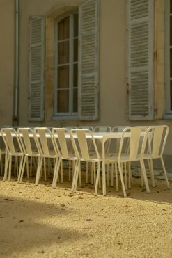 Chaise en acier blanc perlé T37 - Tolix