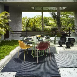 Chaise en acier bleu Cielo - Ames
