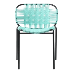 Chaise en acier bleu Cielo - Ames