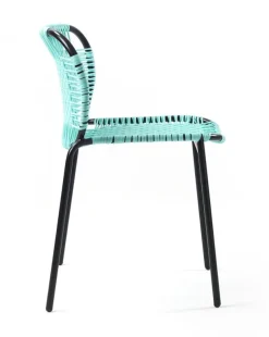 Chaise en acier bleu Cielo - Ames