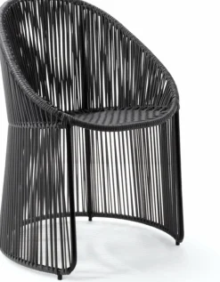 Chaise en acier noire Cartagenas - Ames