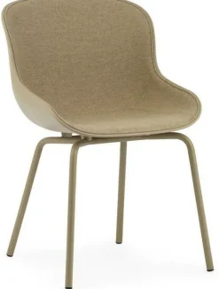 Chaise en acier peint et pp avec tissu sable Hyg - Normann Copenhagen