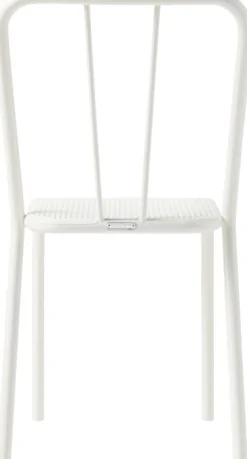 Chaise en acier tressé blanc pur T37 - Tolix
