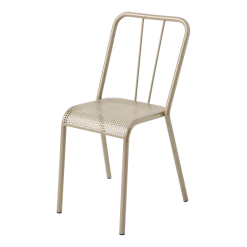 Chaise en acier tressé gris beige T37 - Tolix