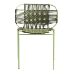 Chaise en acier vert Cielo - Ames