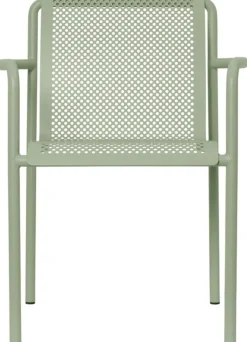 Chaise en acier vert pâle avec accoudoirs 80x60cm Dapple - Ferm living