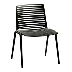 Chaise en aluminium blanc crème 53 x 48 cm Forest - Fast Spa