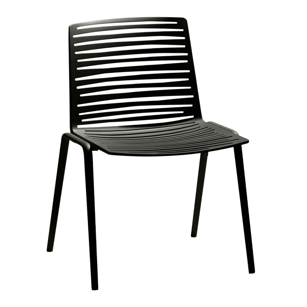 Chaise en aluminium blanc crème 53 x 48 cm Forest - Fast Spa