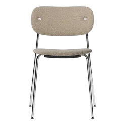 Chaise en aluminium et tissu naturel 50x52x80cm - Audo
