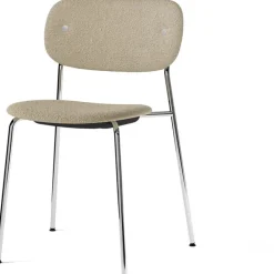 Chaise en aluminium et tissu naturel 50x52x80cm - Audo