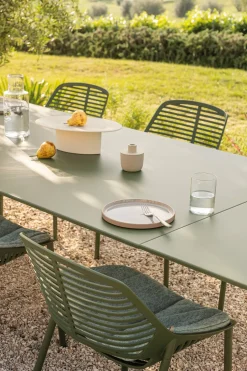 Chaise en aluminium terracotta 51 x 51 cm Niwa - Fast Spa