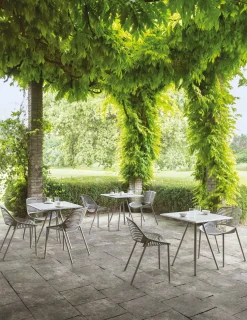 Chaise en aluminium vert 51 x 51 cm Niwa - Fast Spa
