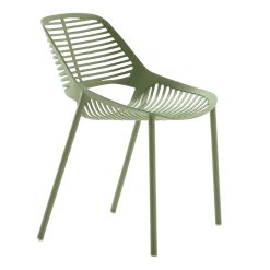 Chaise en aluminium vert 51 x 51 cm Niwa - Fast Spa