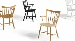 Chaise en bois de chêne avec accoudoirs - HAY