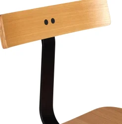 Chaise en bois de chêne et fer noir Hock - Hübsch