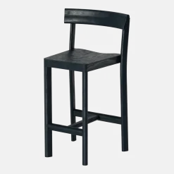 Chaise en bois de chêne noire Galta 75 - Kann Design