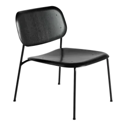 Chaise en bois de chêne noir Soft Edge 10 lounge - HAY