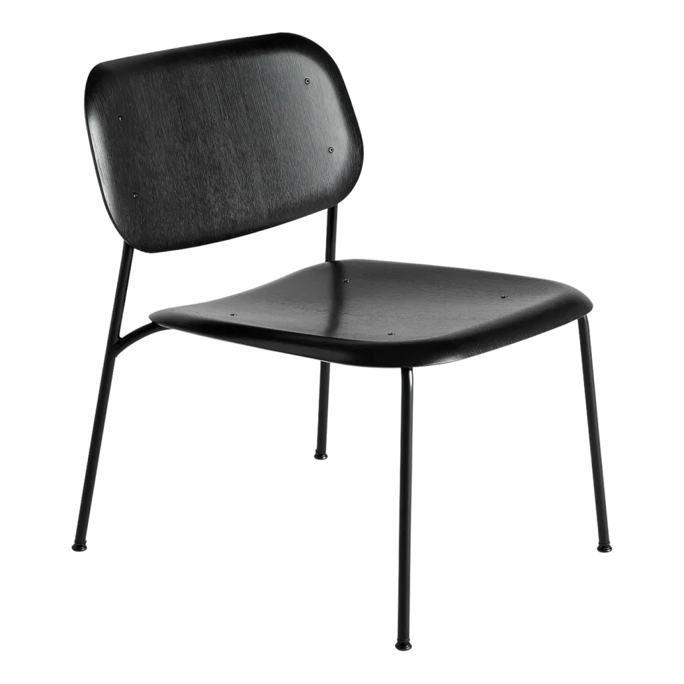 Chaise en bois de chêne noir Soft Edge 10 lounge - HAY