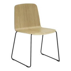 Chaise en bois de frêne laqué 53 x 79 cm Just - Normann Copenhagen
