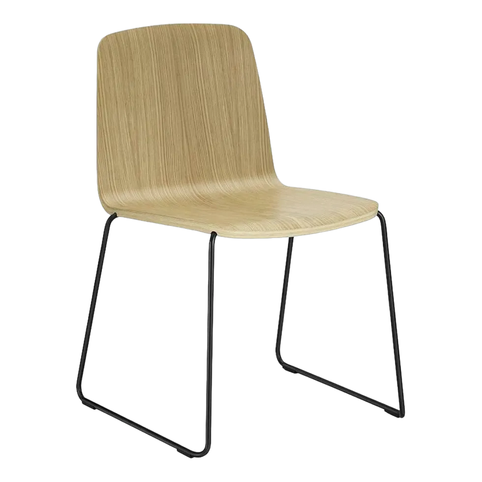 Chaise en bois de frêne laqué 53 x 79 cm Just - Normann Copenhagen