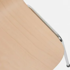 Chaise en bois naturel et cadre argenté Touchwood - Hem