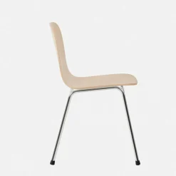 Chaise en bois naturel et cadre argenté Touchwood - Hem