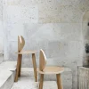 Chaise en bois pour enfant écru Mouse School - Nofred