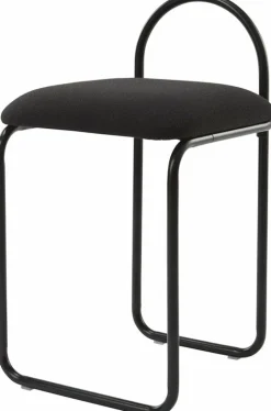 Chaise en bouclé gris anthracite 37 x 39 cm Angui - AYTM
