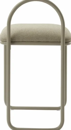 Chaise en bouclé taupe 37 x 39 cm Angui - AYTM
