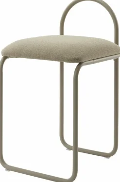 Chaise en bouclé taupe 37 x 39 cm Angui - AYTM