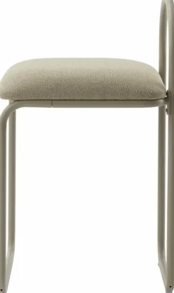 Chaise en bouclé taupe 37 x 39 cm Angui - AYTM