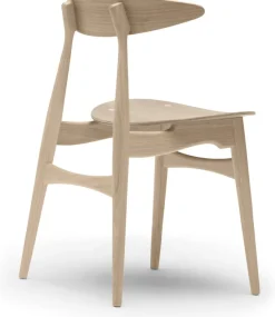 Chaise en chêne blanc huilé 74cm CH33T - Carl Hansen & Søn