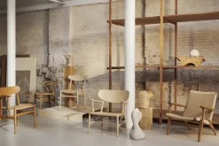 Chaise en chêne blanc huilé et assise tissée naturelle 78,5cm CH23 - Carl Hansen & Søn