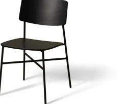 Chaise en chêne et métal noire Paragon - HANDVÄRK