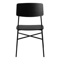 Chaise en chêne et métal noire Paragon - HANDVÄRK