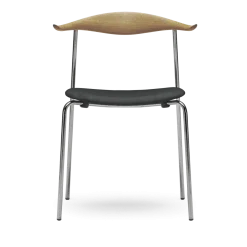 Chaise en chêne huilé et acier avec assise remix 173 76,5cm CH88P - Carl Hansen & Søn