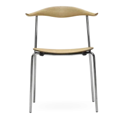 Chaise en chêne huilé et acier 76,5cm CH88T - Carl Hansen & Søn