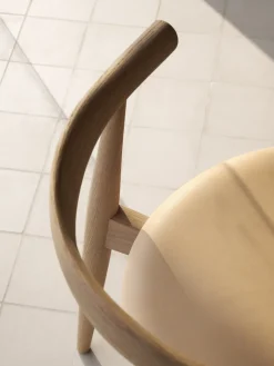 Chaise en chêne huilé et assise en cuir thor 306 72,5cm CH20 - Carl Hansen & Søn