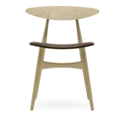 Chaise en chêne huilé et assise en cuir thor 306 74cm CH33P - Carl Hansen & Søn