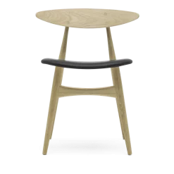 Chaise en chêne huilé et assise en cuir thor 301 74cm CH33P - Carl Hansen & Søn