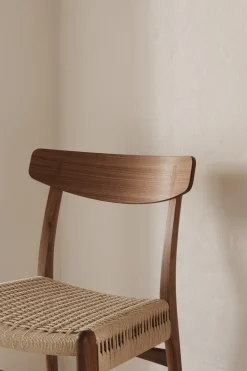 Chaise en chêne huilé et assise tissée naturelle 78,5cm CH23 - Carl Hansen & Søn