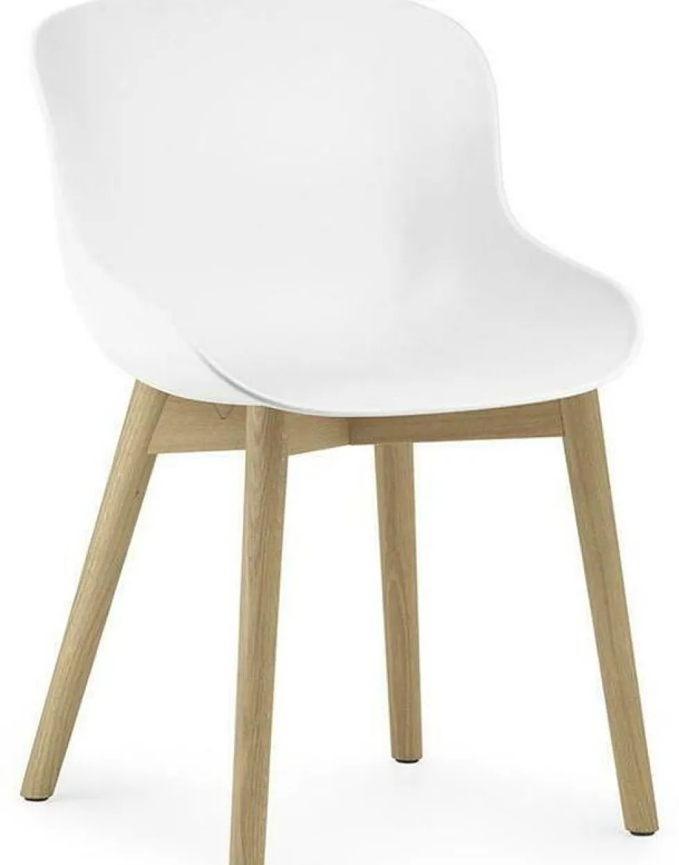 Chaise en chêne laqué et pp blanc Hyg - Normann Copenhagen