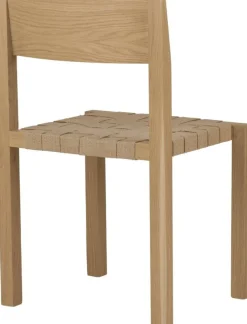Chaise en chêne massif et sangles naturelles en jute Toli - noo.ma