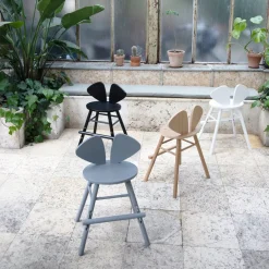 Chaise en chêne noir L Mouse - Nofred